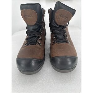 Rocky Waterproof Work‎ Boots Brown Leather Steel Toe RK026 Mens 10.5 M
